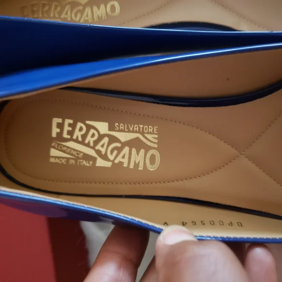 Salvatore Ferragamo Women's Blue Ballet Flats - Picture 3 of 6